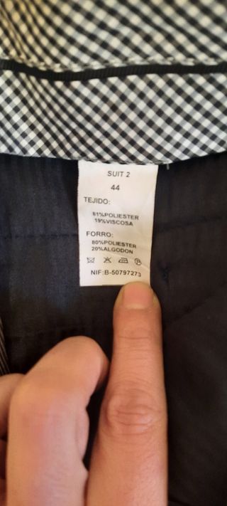 Traje americana camisas corbata