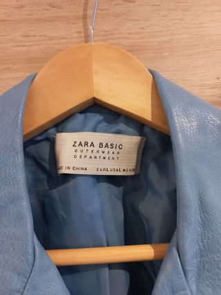 Chaqueta biker azul Zara