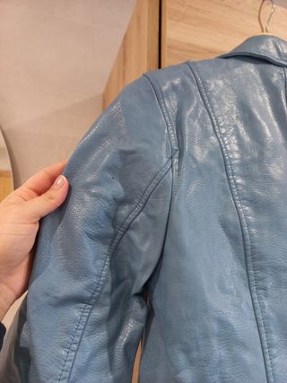 Chaqueta biker azul Zara