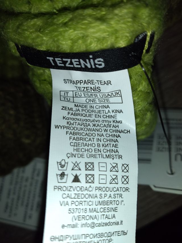 Cappello + Guanti Tezenis colorati unisex - NUOVI