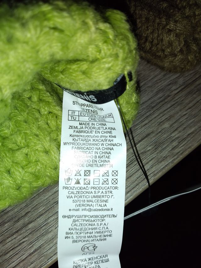 Cappello + Guanti Tezenis colorati unisex - NUOVI