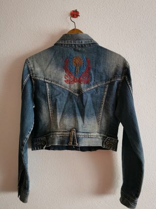 Cazadora vaquera de chica talla L.