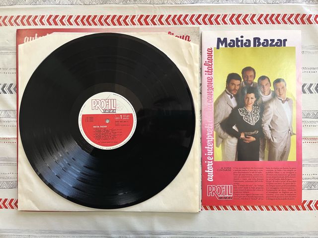 Matia Bazar "Profili Musicali" disco in vinile