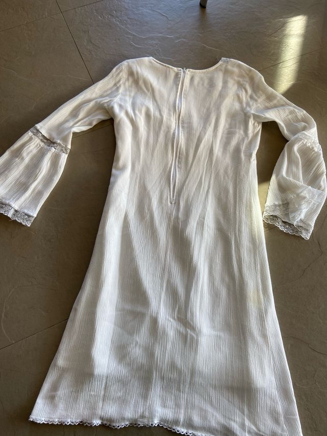 VESTIDO BLANCO MANGA LARGA