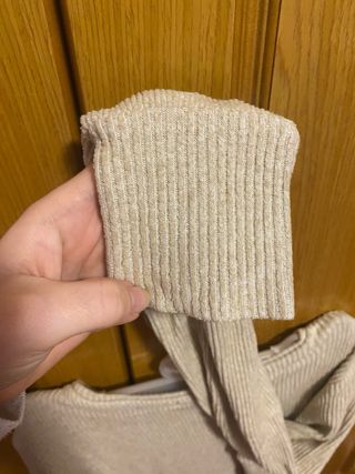 Camiseta marrón claro manga larga