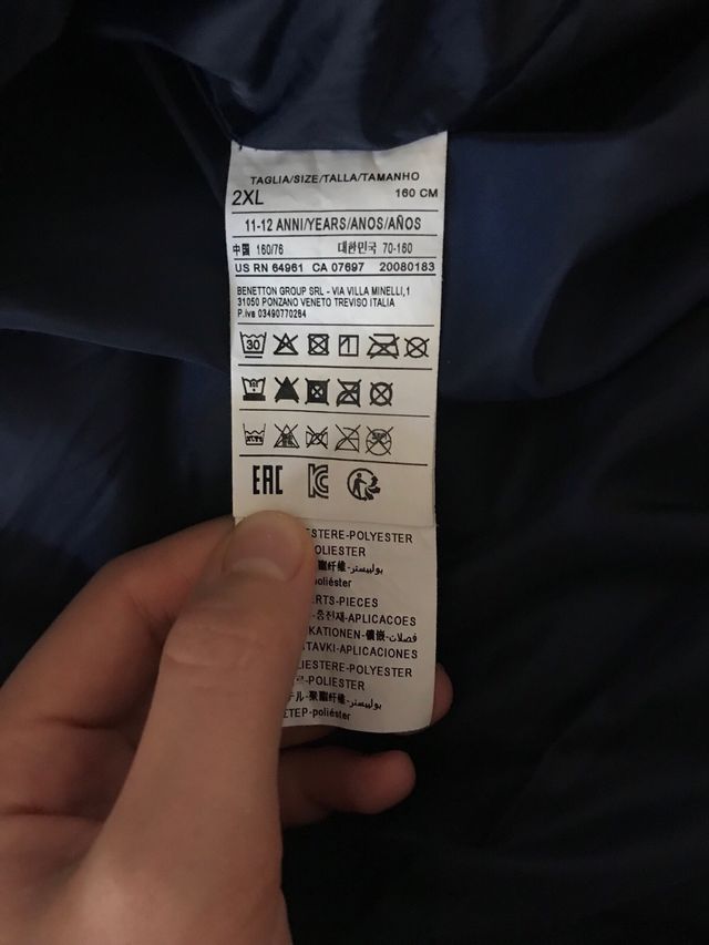 Giubbino ragazzo Benetton