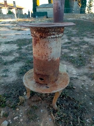 Antigua estufa de leña carbón años 40