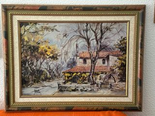 cuadro pintado al oleo.