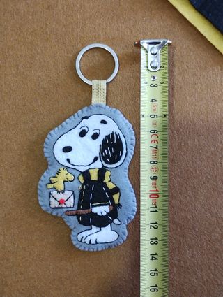 Llavero Snoopy Hogwarts Hufflepuff