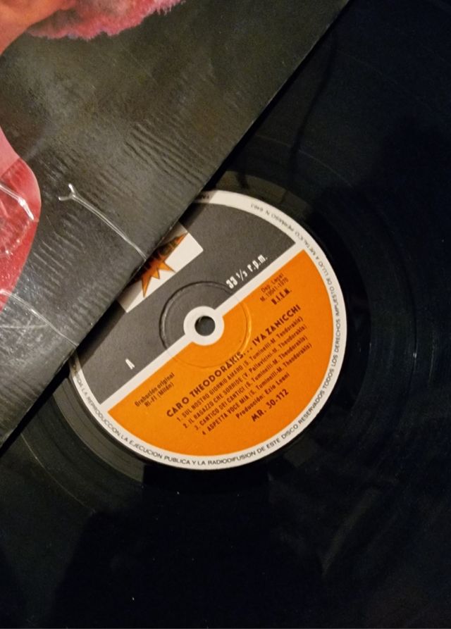 Regalo Vinilo Iva Zanichi caro Theodorakis