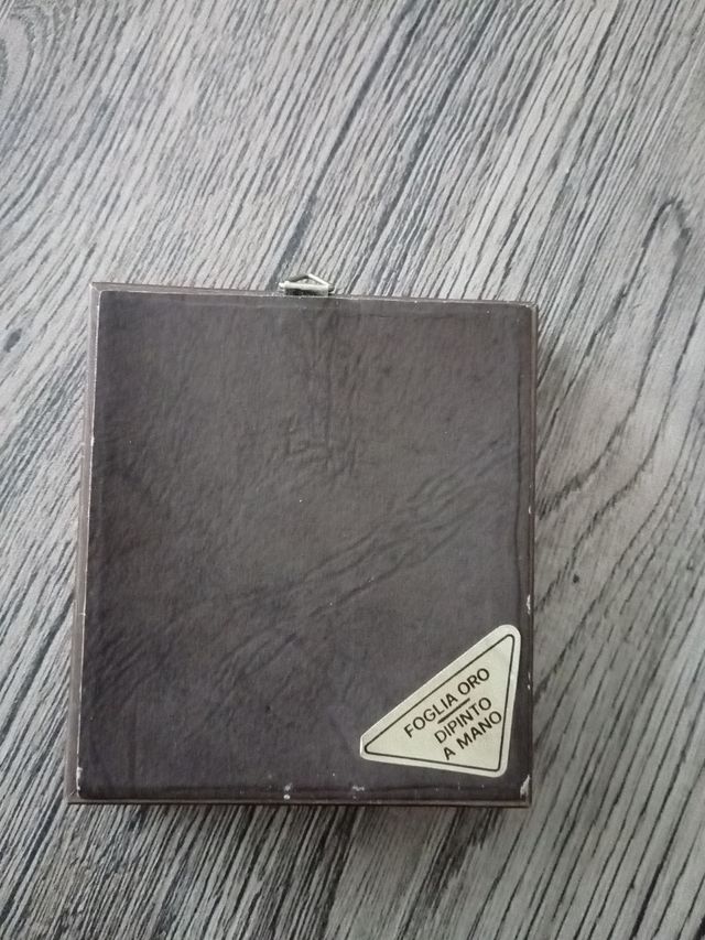 Quadretto foglia oro