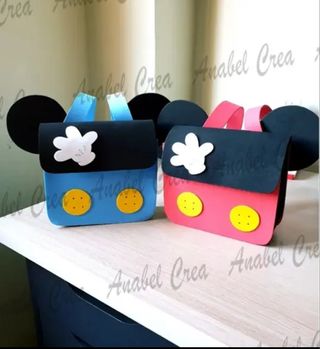 Mochilita dulcero de Mickey y Minnie