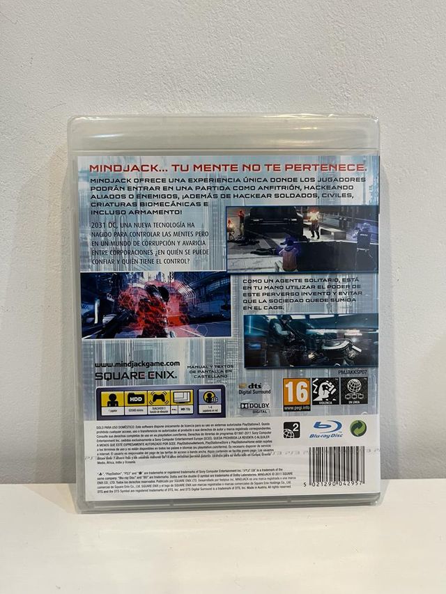 MINDJACK PRECINTADO NUEVO PAL ESPAÑA PS3 PLAY 3