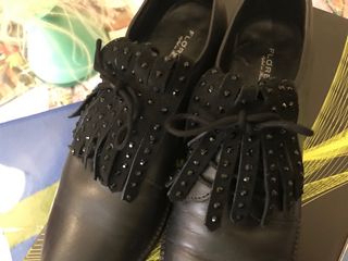 Francesine in pelle con frange n.40 Floreiza