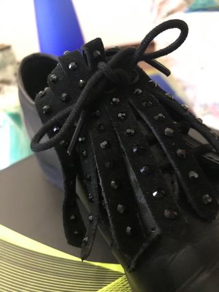 Francesine in pelle con frange n.40 Floreiza