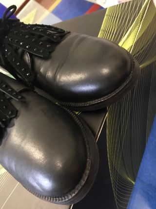 Francesine in pelle con frange n.40 Floreiza