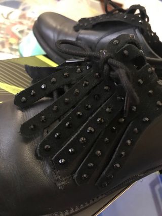 Francesine in pelle con frange n.40 Floreiza