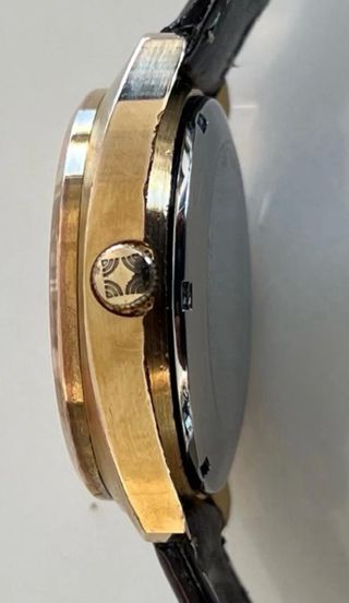 RELOJ ZENITH XL-TRONIC CHAPADO EN ORO AÑO1990