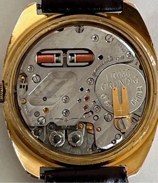 RELOJ ZENITH XL-TRONIC CHAPADO EN ORO AÑO1990