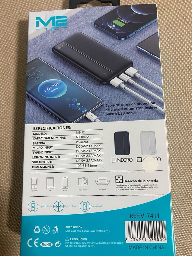 bateria recargable para iphone nueva