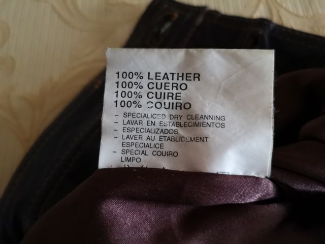 Pantalones de auténtico cuero para mujer