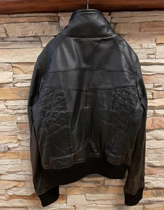 Cazadora de cuero Mango talla M