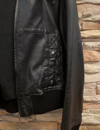 Cazadora de cuero Mango talla M