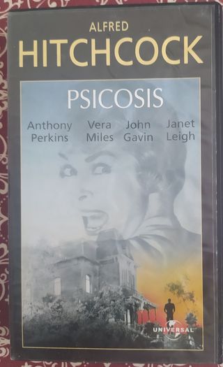 2 películas DVD libro Psicosis + VHS