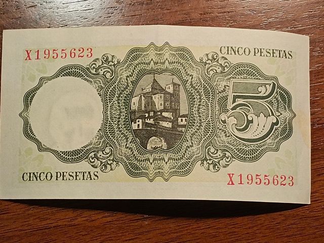 Billete CINCO PESETAS 1951