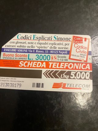scheda telefonica