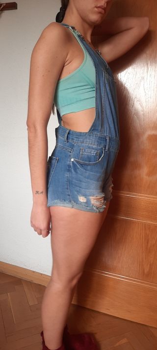 Peto pantalon corto vaquero