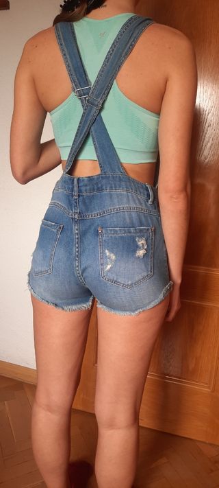 Peto pantalon corto vaquero