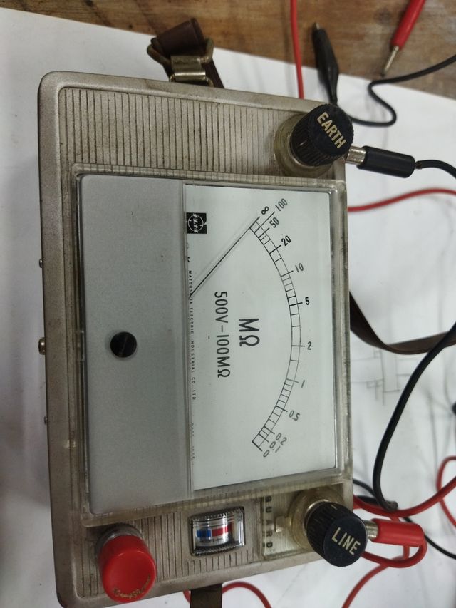 Medidor de aislamiento vintage