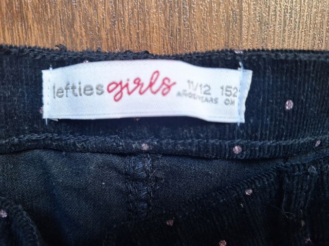 Pantalon de pana azul marino T- 11 12 añ