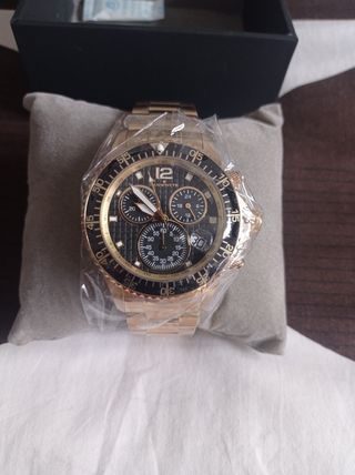 Reloj cronógrafo acero y oro