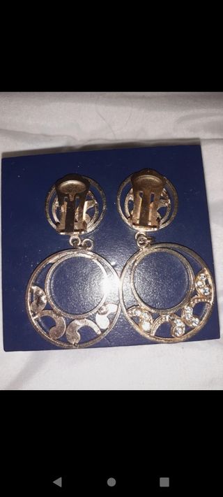 Pendientes con clip vintage