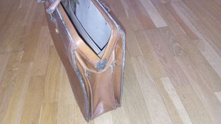 maletín cuero vintage