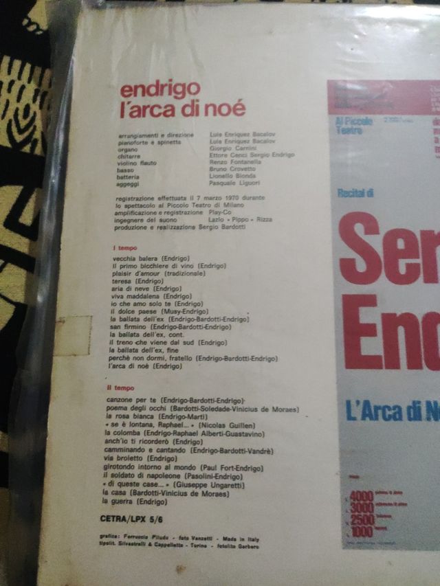 Sergio Endrigo L'arca di noè