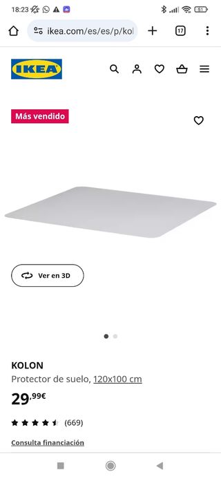 Kolon protector de suelo 120*100