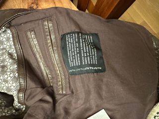 cazadora marron cuero