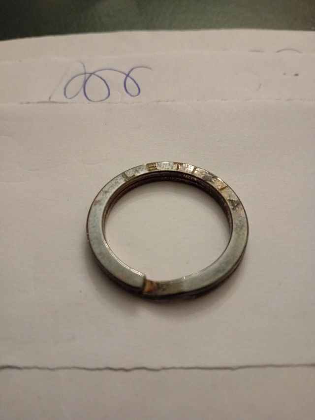 Anello portachiavi in argento