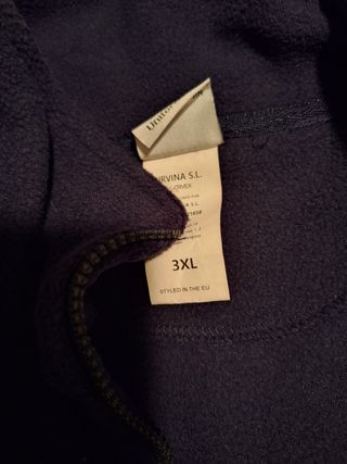 Chaqueta forro polar azul