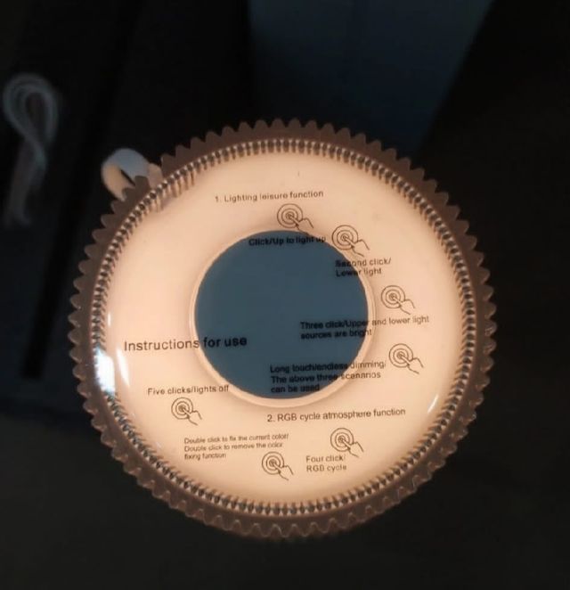 Lampada touch RGB da Tavolo