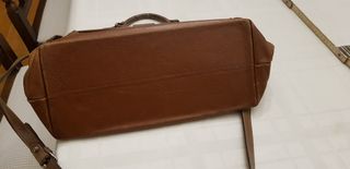 Bolso de piel marrón vintage