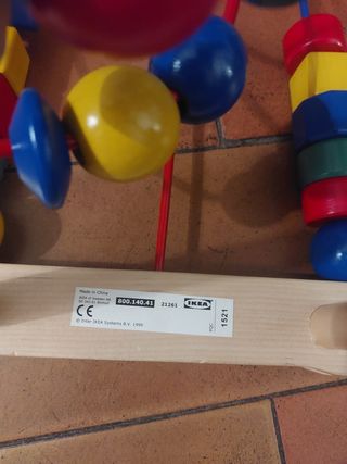 Juego Laberinto madera cuentas Ikea