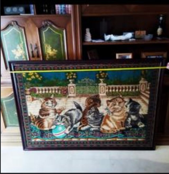 Antiguo y gran tapiz