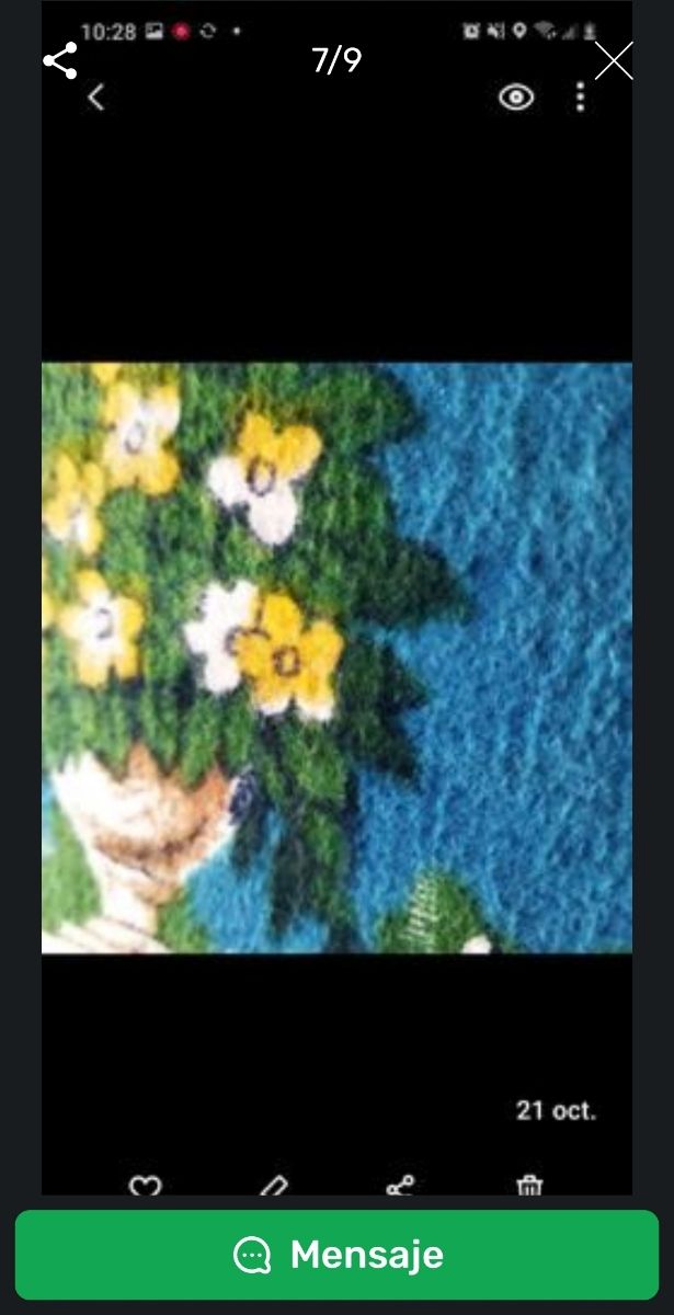 Antiguo y gran tapiz