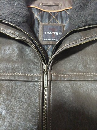 Cazadora de piel Trapper