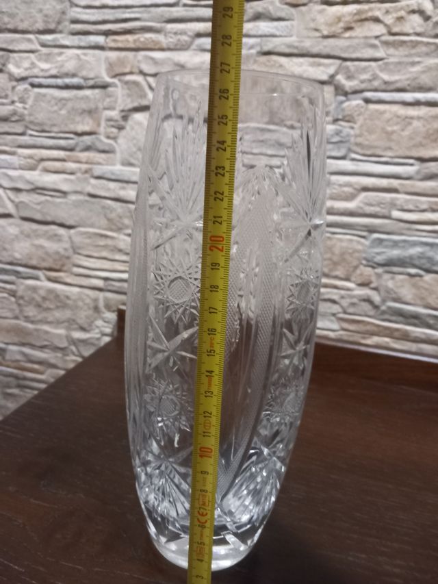 Vaso in vetro intarsiato