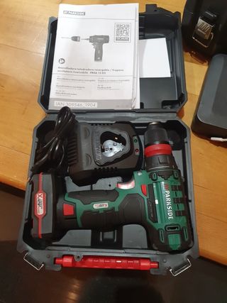 Atornilladora taladradora recargable 